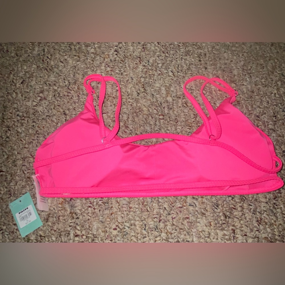 hot pink, top only, new with tags, never worn, perfect condition, padding intact